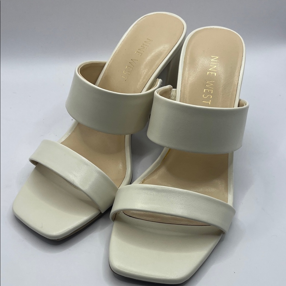 Nine West Off-White Women's Mules